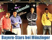 Franck Ribéry, Mario Mandzukic, Xherdan Shaqiri und Luiz Gustavo präsentierten am 21.01. den neuen Topschuh von Nike, den Mercurial Vapor IX bei Sport Münzinger (Fotos: Sport Münzinger)